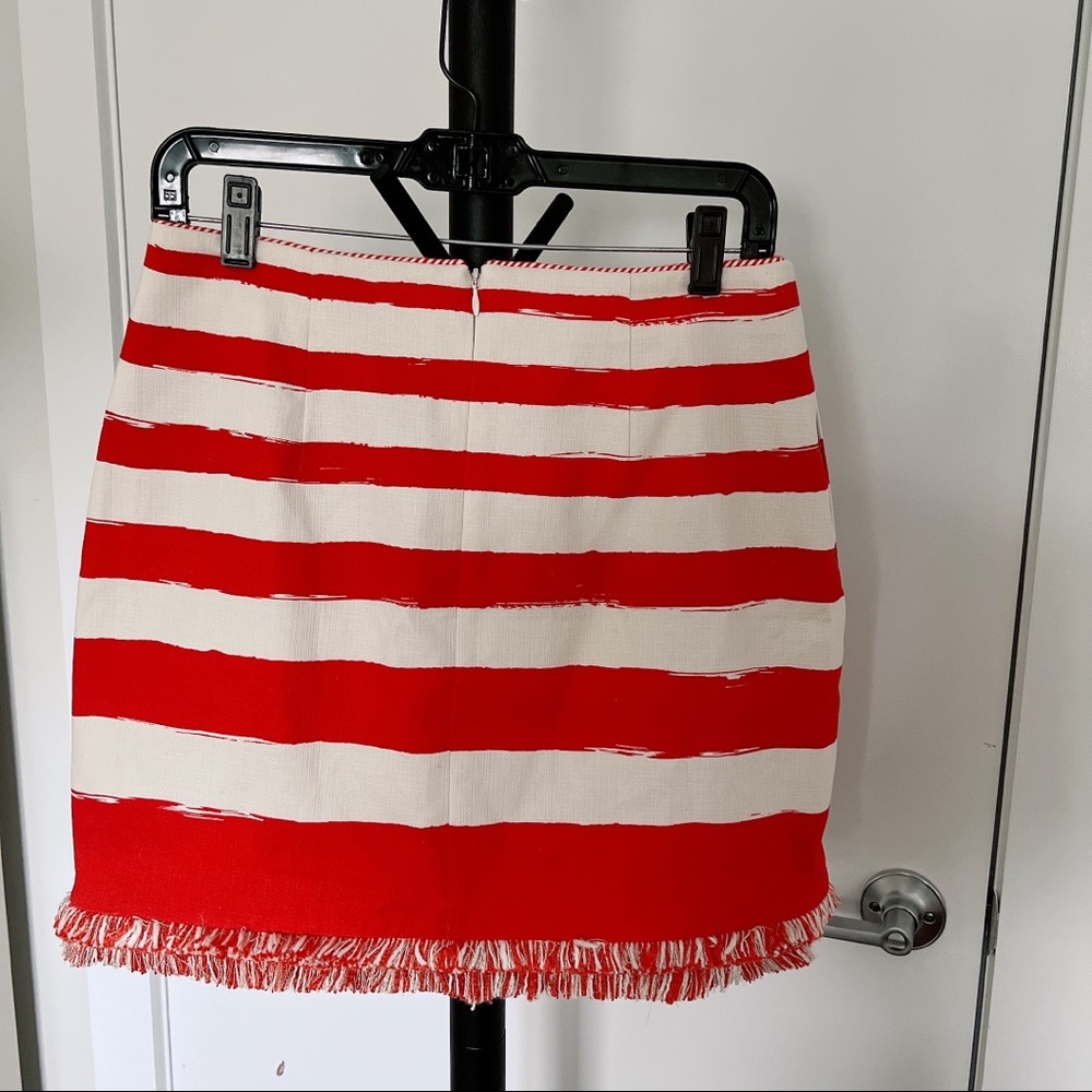 Zimmermann Red and White Striped A-Line Skirt - Picture 10 of 14